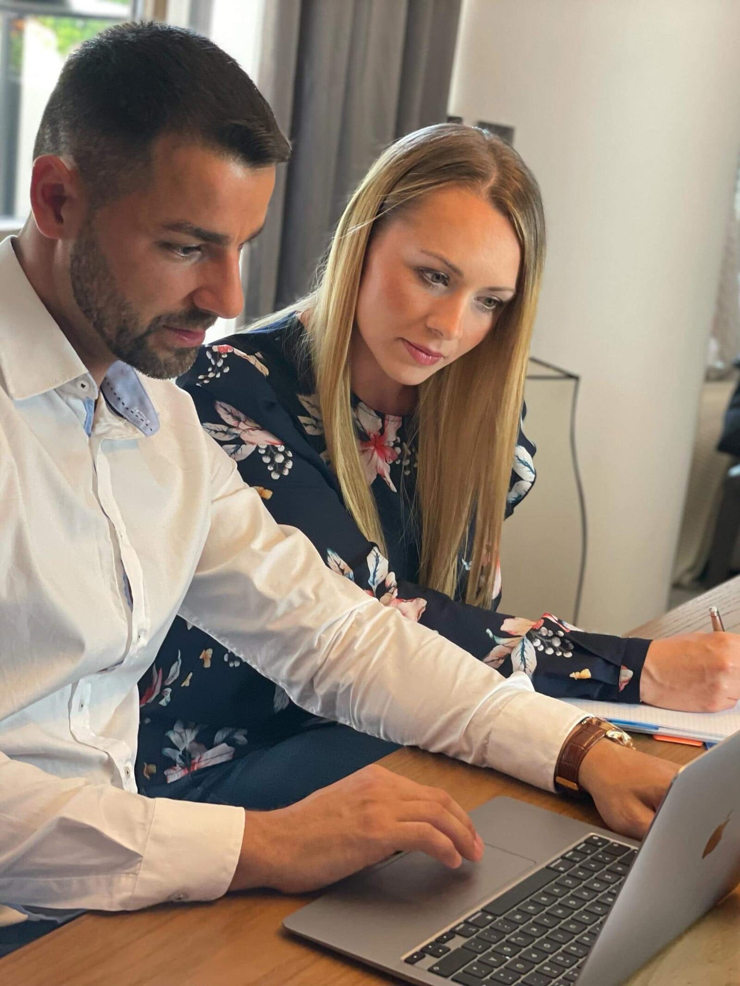 Menschen, Computer, Laptop, Frau, Mann, Arbeit